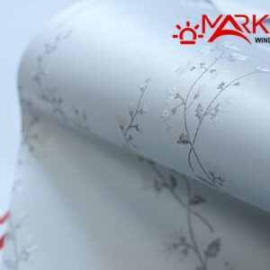 Рулонна штора блекаут "Натуаль" (Natural) сіра з рослинним малюнком Рулонна штора блекаут "Натуаль" (Natural) сіра з рослинним малюнком