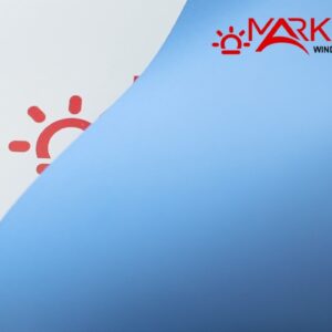 Рулонна штора blackout "Акварель" синій