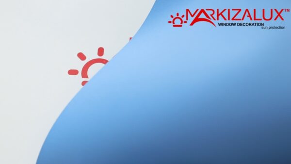 Рулонна штора blackout "Акварель" синій