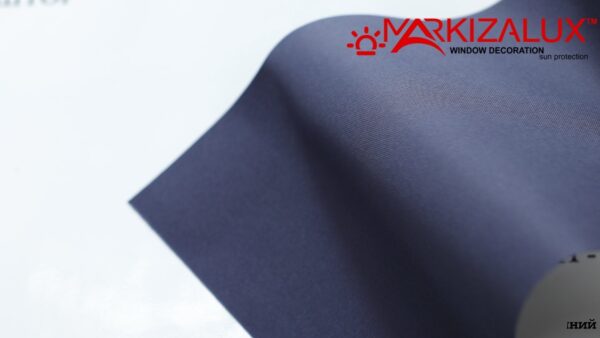 Рулонна штора Блекаут "Акварель" темно-синій