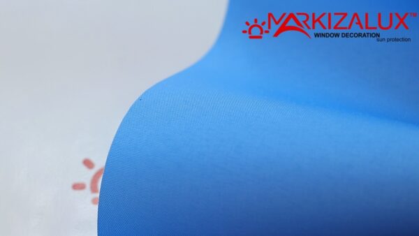 Рулонная штора с тканью Акварель 200 аквамарин (Польша)