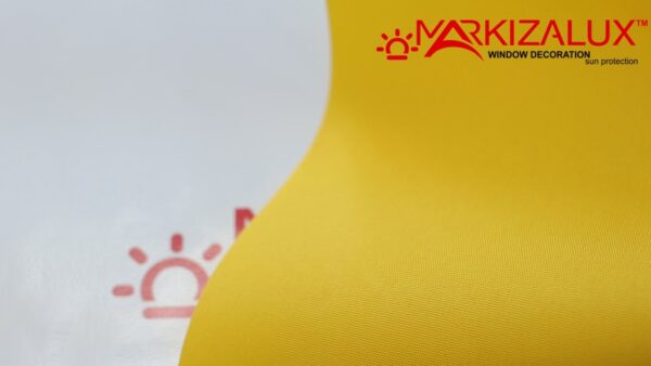 Рулонная штора с тканью Акварель 200 жёлтый (Польша)