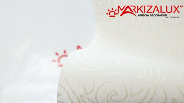 Рулонна штора з тканиною Ампір білий (Німеччина)