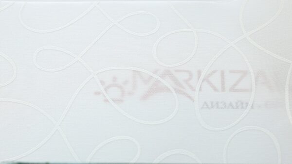 Рулонная штора с тканью Артуэль белый (Германия)