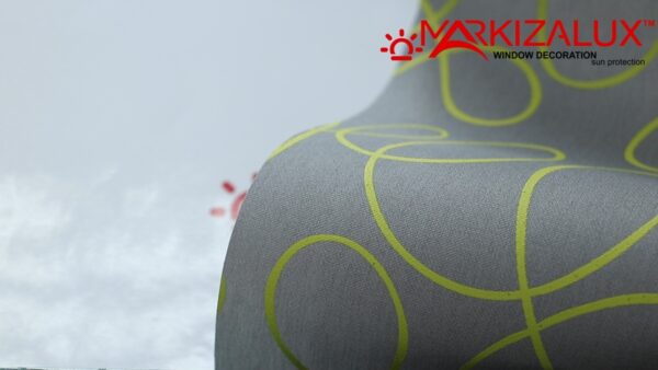 Рулонная штора с тканью Артуэль лайм (Германия)