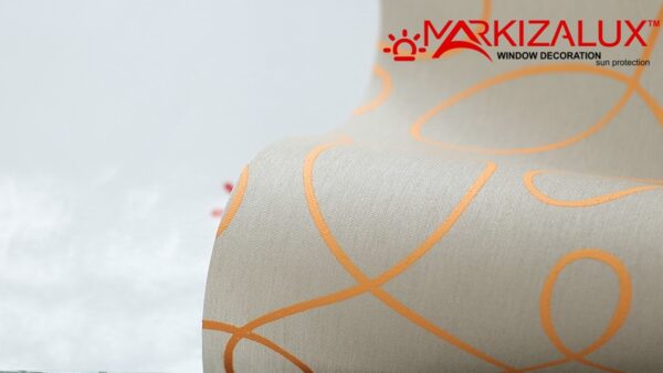 Рулонная штора с тканью Артуэль оранж (Германия)