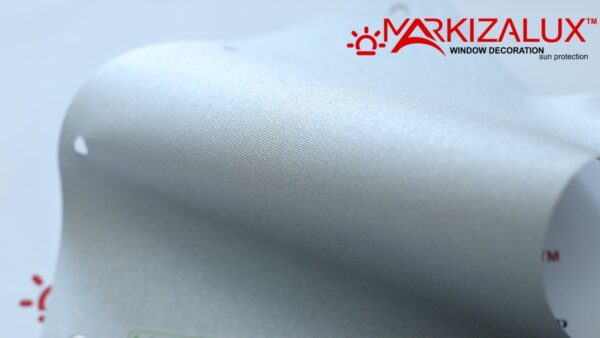 Рулонная штора с тканью Аурис blackout серебро