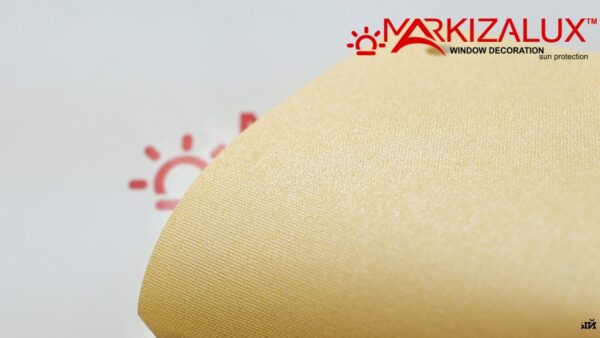 Рулонная штора Аурис металлик медовый (жёлтый)