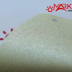 Рулонна штора Ауріс з металізованою оливковою тканиною.