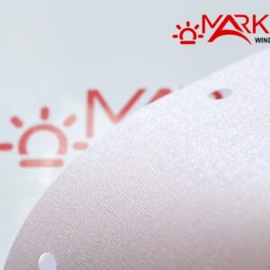 Рулонная штора с тканью Аурис металлик розовый (Германия)