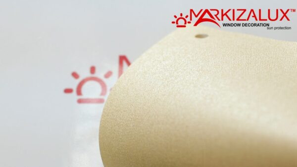 Рулонная штора с тканью Аурис металлик ваниль