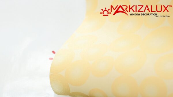 Рулонная штора с тканью Баблс ваниль (Германия)