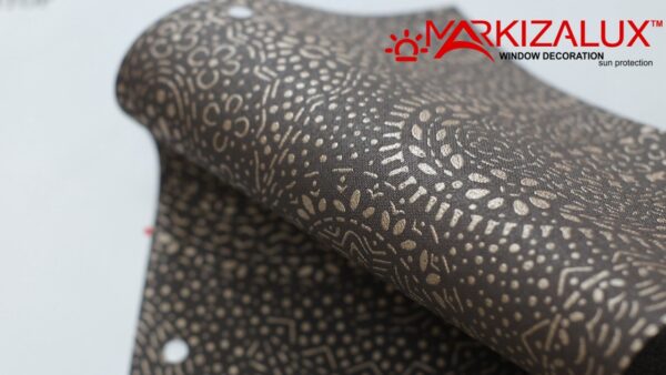 Рулонна штора Багдад металік шоколад