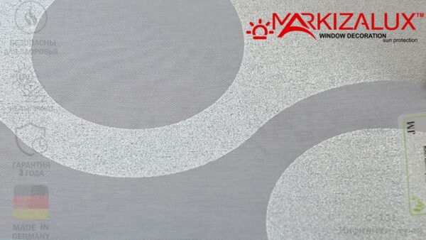 Рулонная штора с тканью Инфинити грей (Германия)