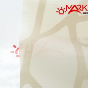 Рулонная штора Рустик бежевый с рисунком в виде прожилок листьев