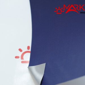 Світловідбивні рулонні штори blackout "Шовк" Alu темно-синій