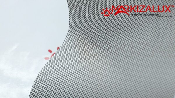 Рулонна штора з тканиною Ультра скрін біло-графітовий (Німеччина)