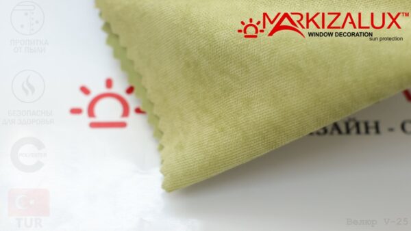 Римская штора с тканью Велюр 25