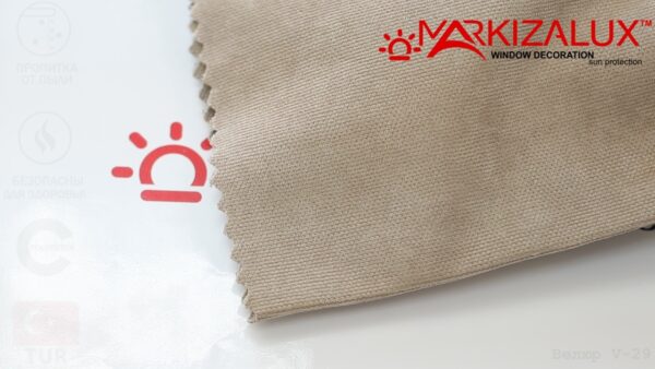 Римская штора с тканью Велюр 29