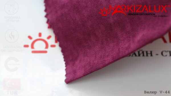 Римская штора с тканью Велюр 44