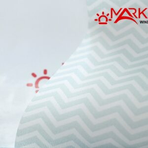 Рулонная штора Зигзаг голубой