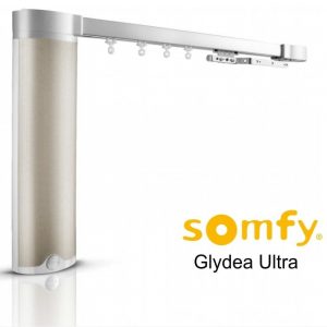 Электрокарниз тихий в сборе 1.5 м Somfy GLYDEA ULTRA 60e RTS / WTMIC / DCT