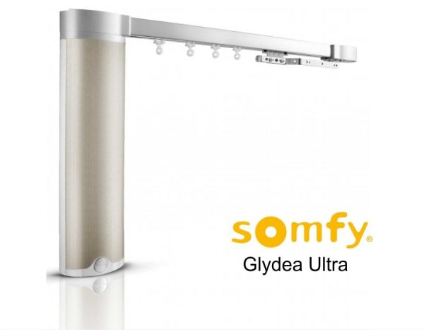 Электрокарниз тихий в сборе 1.5 м Somfy GLYDEA ULTRA 60e RTS / WTMIC / DCT