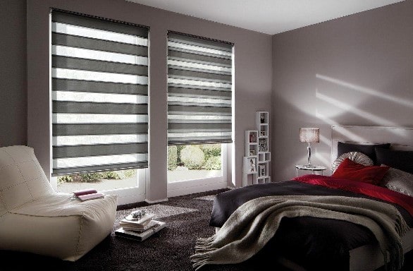 Ролеты день ночь (делайт, зебра) в спальню
